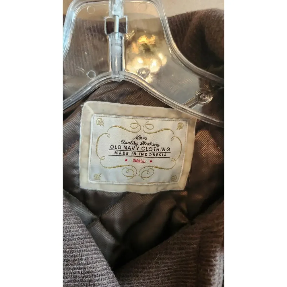 VTG Y2K Girls Old Navy Babydoll Peacoat Jacket Winter Coat Small 90s Retro K83